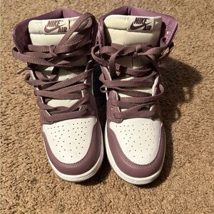 Nike Air High-Top Sneakers in Purple and White